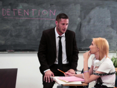 Cute Schoolgirl Facialized After Pussyfucking