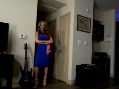 Busty Lonely Milf Stepmom Pleased With His Long Fingers