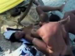 Nude Beach - Nice Bareback Threesome