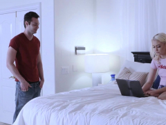 Chloe Cherry Goes On Top Of Her Stepbro And Bounces Her Twat