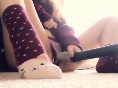 Teen Vacuum Cleaner Masturbation