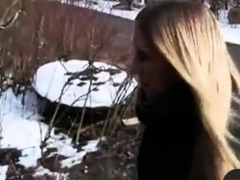 Dnne Blonde Deutsch Gefickt Im Freien