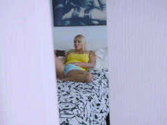 Masturbating Busty Blonde Milf Stepmom