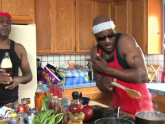 Cooking Show Ends In Interracial Orgy With Skinny Slut