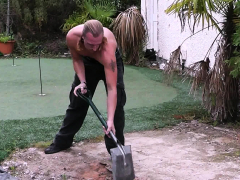 Guy Pleases Plump Blonde Neighbor