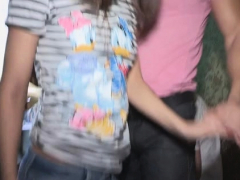 Vehement Gang-bang Fucking Session With Ravishing Ladies