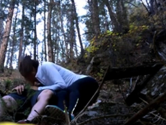 Forest Fucking Ends In Creampie