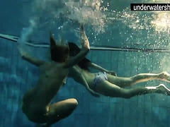Andrea And Monica Hot Teens In The Pool