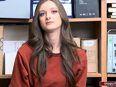 Brunette Shoplifter Fucking The Officer Who Caught Her