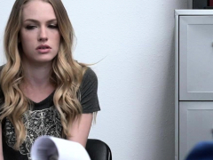 White Teen Spreading Her Legs Wide Open