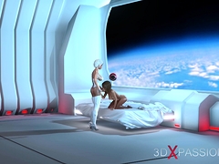 Sci-fi Dreams 3d Hot Dickgirl Fucks Teen In A Space Station