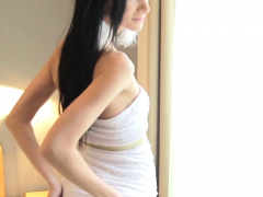 Sexual Russian Brunette Glorie Fucks With Dick