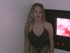 Blonde Beauty Nice Tits Glory Hole Cock