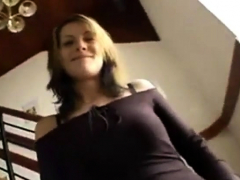 Really Pretty Slut Gives An Old Fashioned Handjob
