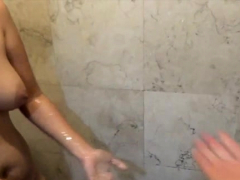 Racy Nipponese Janine Shower Gets Rudely Fucked