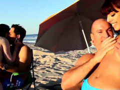 Teen With Great Tits And Ass Beach Bait And Switch