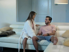 Stepmom Christy Makes Stepson Comfy