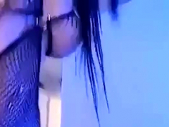 Girl With Big Boobs At The Webcam