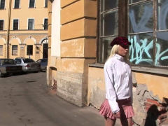 Playful Blonde Teenager First Time Love Tunnel Fucked