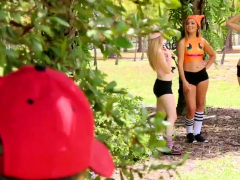 Costumed Teens Ride Dong