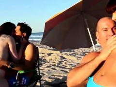 Teen Cucumber Webcam First Time Beach Bait And Switch