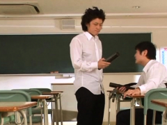 Sexy Japanese Teacher Gets Tons Of Weenie In Her Tiny Holes
