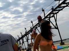 Candid Beach Bikini Butt Ass West Michigan Booty Omg