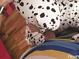 Jane black spandex facial sumshot