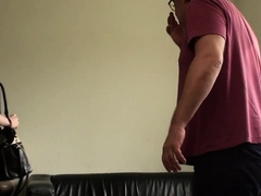 Mouth Fucked Chubby Submissive Milf