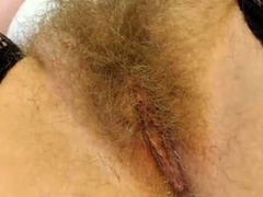 Hairy Blonde Pusy (closeup)