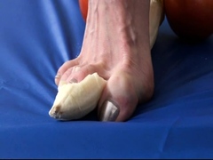 Beauty Enjoying Foot Massage And Foot Sex