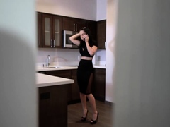 Horny Stepmom Crystal Rush Jerks Her Stepsons Cock