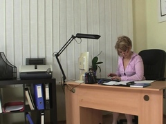 Hot Office Sex With Sexy Big Tits Mature Boss