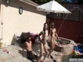 Babes blowing cocks on party
