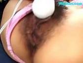 Asian Girl Tied Legs And Arms Getting Her Asshole And Pussy Fingered Fucked With Toys On The Couch