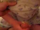 Handjob and cum in the condom