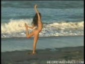 Nude Beach Yoga by Anahi Flores