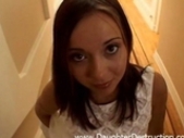 Daddys princess mouth fucked hard