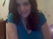 Horny teen with big boobs showing on webcam