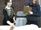 Nerd girl in jerk-test