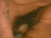 Horny lady sits on his huge cock