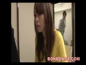 Jap cutie fucked when takes rest