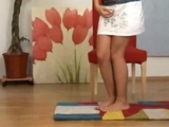 Masturbating Teen In Crotchless Panties