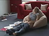 Teen Stops Studying To Rub Out A Quickie !