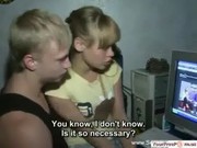 Girl fucks for food while her boyfriend watches
