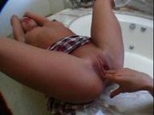 Nice lesbian bathroom sex