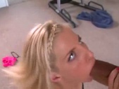 Beautiful blonde beauty fingering snatch