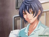 Hentai nurse watching her patient fucked in the hospital roo