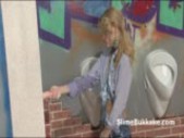 Blonde chick soaked in sperm
