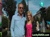 Young blonde in shorts s ...
